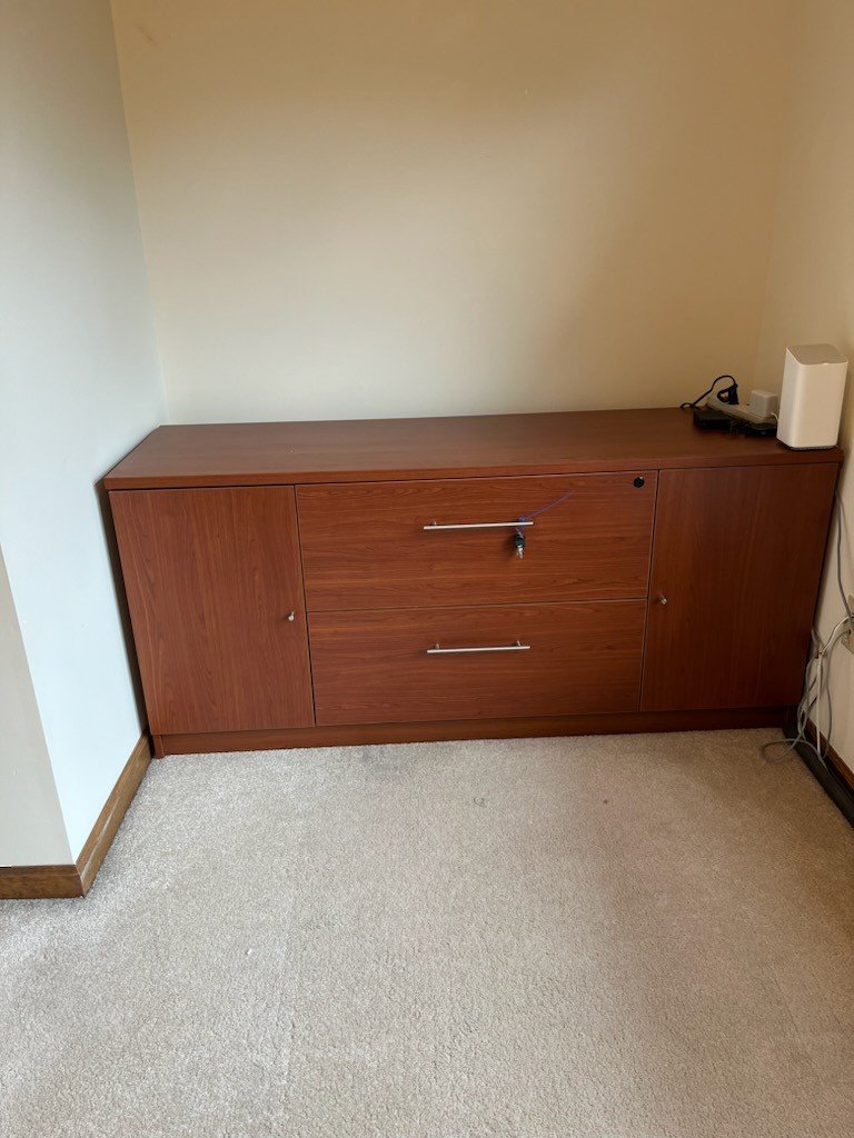 File Cabinet: Approx 63" x 19 3/4" x 29" tall. No shipping ! Bring help to load. Located in garage.