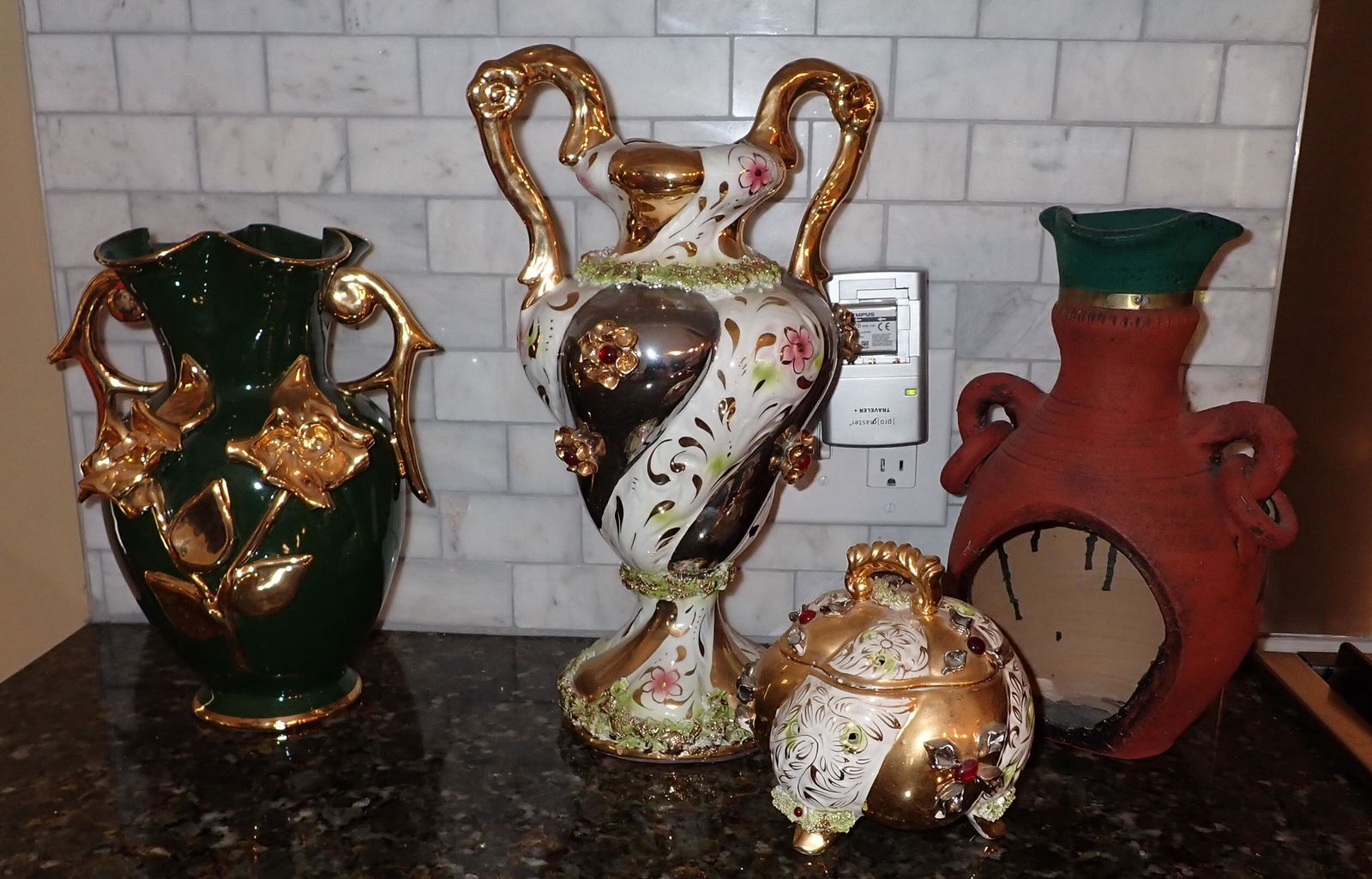 Pottery Vases Candy Dish Candle Holder (1 of 3)