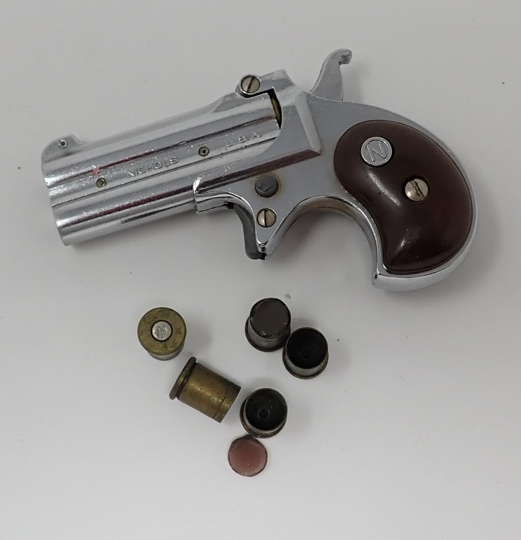 Nichols Derringer Cap Gun: Approx 3 3/4" long