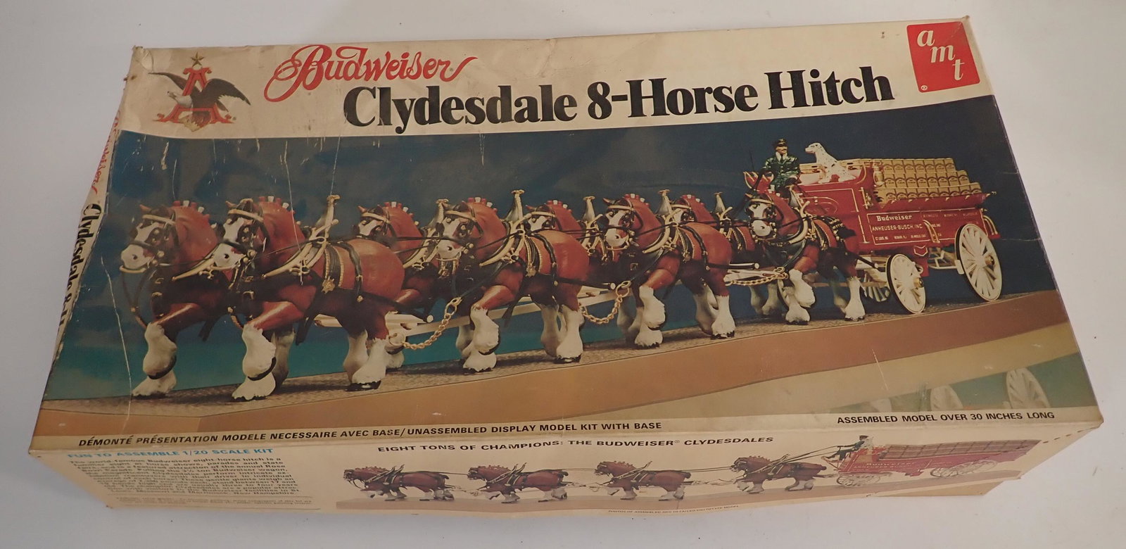 AMT Clydesdale 8 Horse Hitch Model: No.7702 . We Do not guarantee it is complete. Sold as pictured