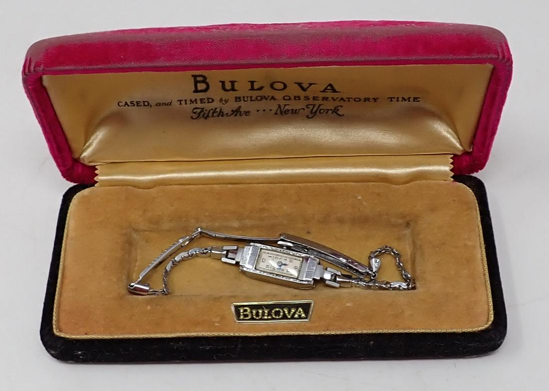 Bulova Ladies Watch with Box: Ladies wristwatch