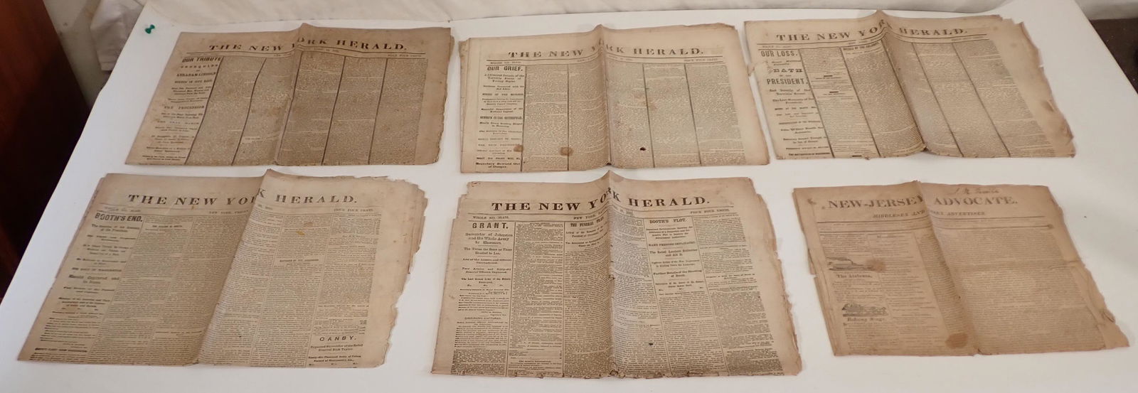 1865 New York Herald Newspapers President Lincoln Assassination (1 of 16)