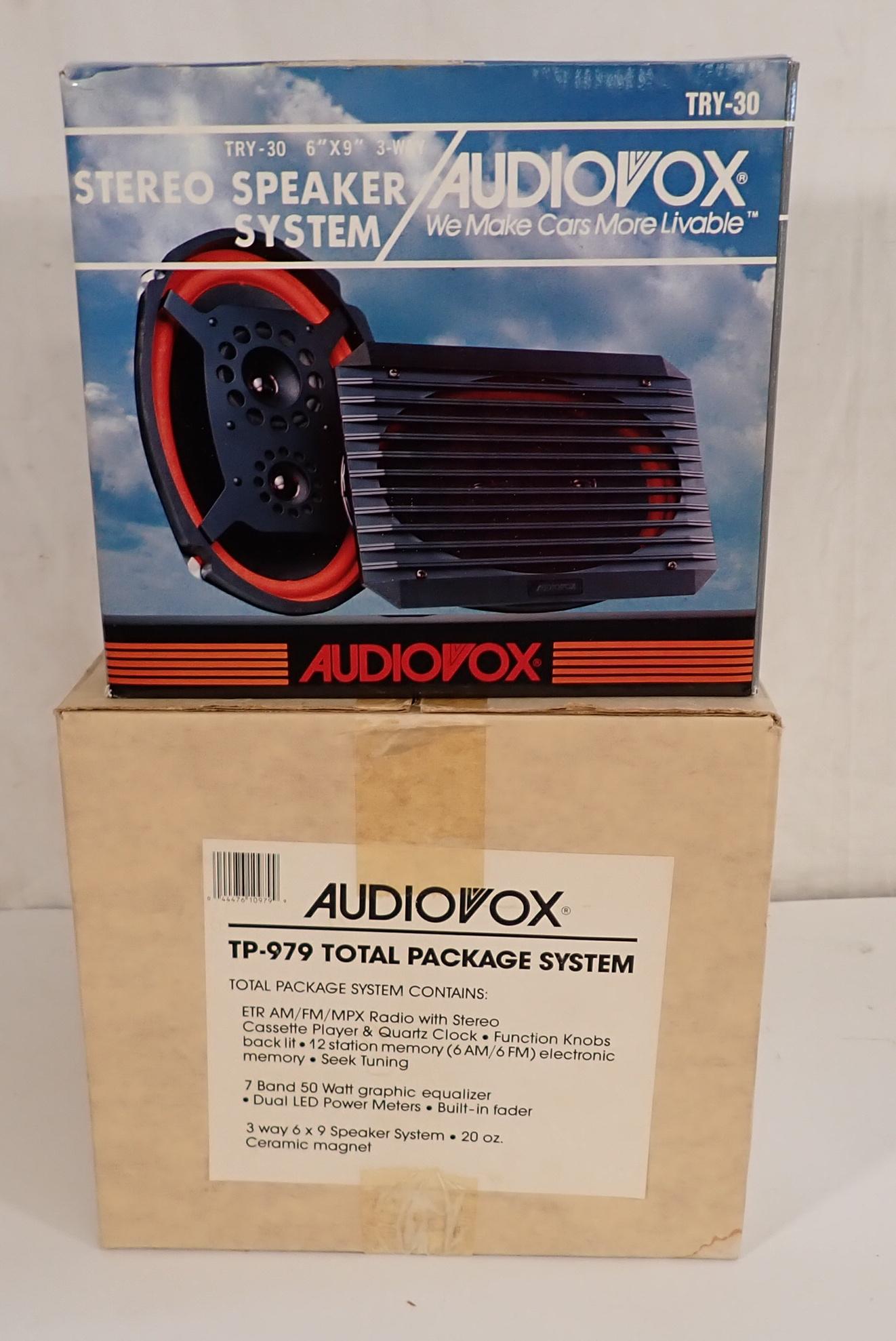 Audiovox Try30 Speaker System Auction