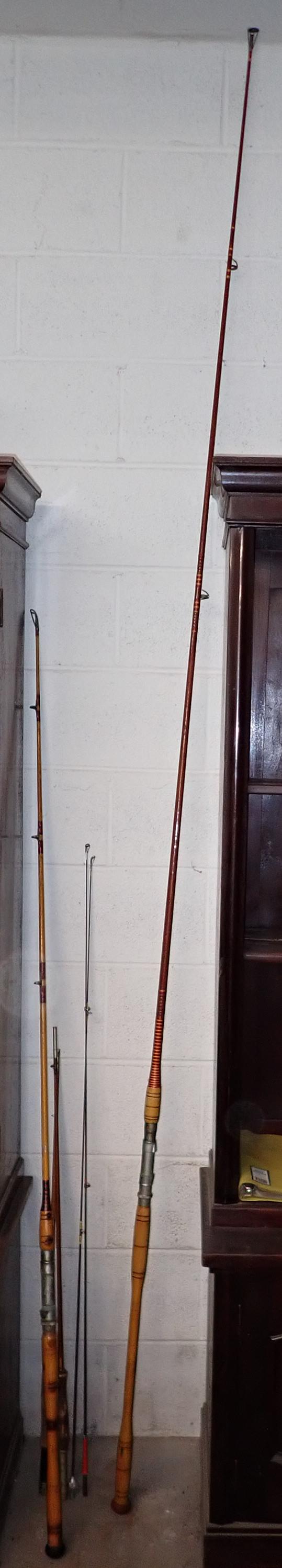 B.A Painter Fishing Rod: IBA Painter rod is approx 9'6" long. Includes other rods / parts of rods pictured. NO SHIPPING