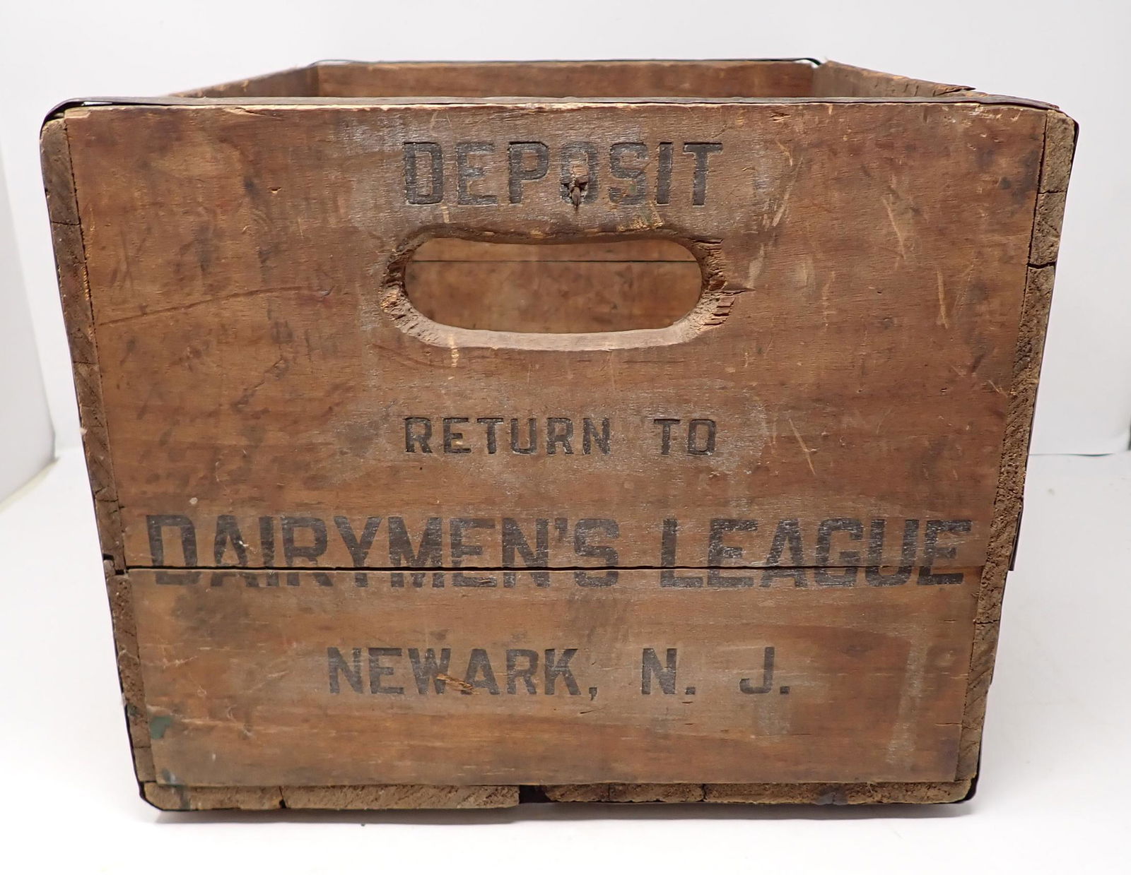 Dairymen's League Newark NJ Wooden Crate (1 of 4)