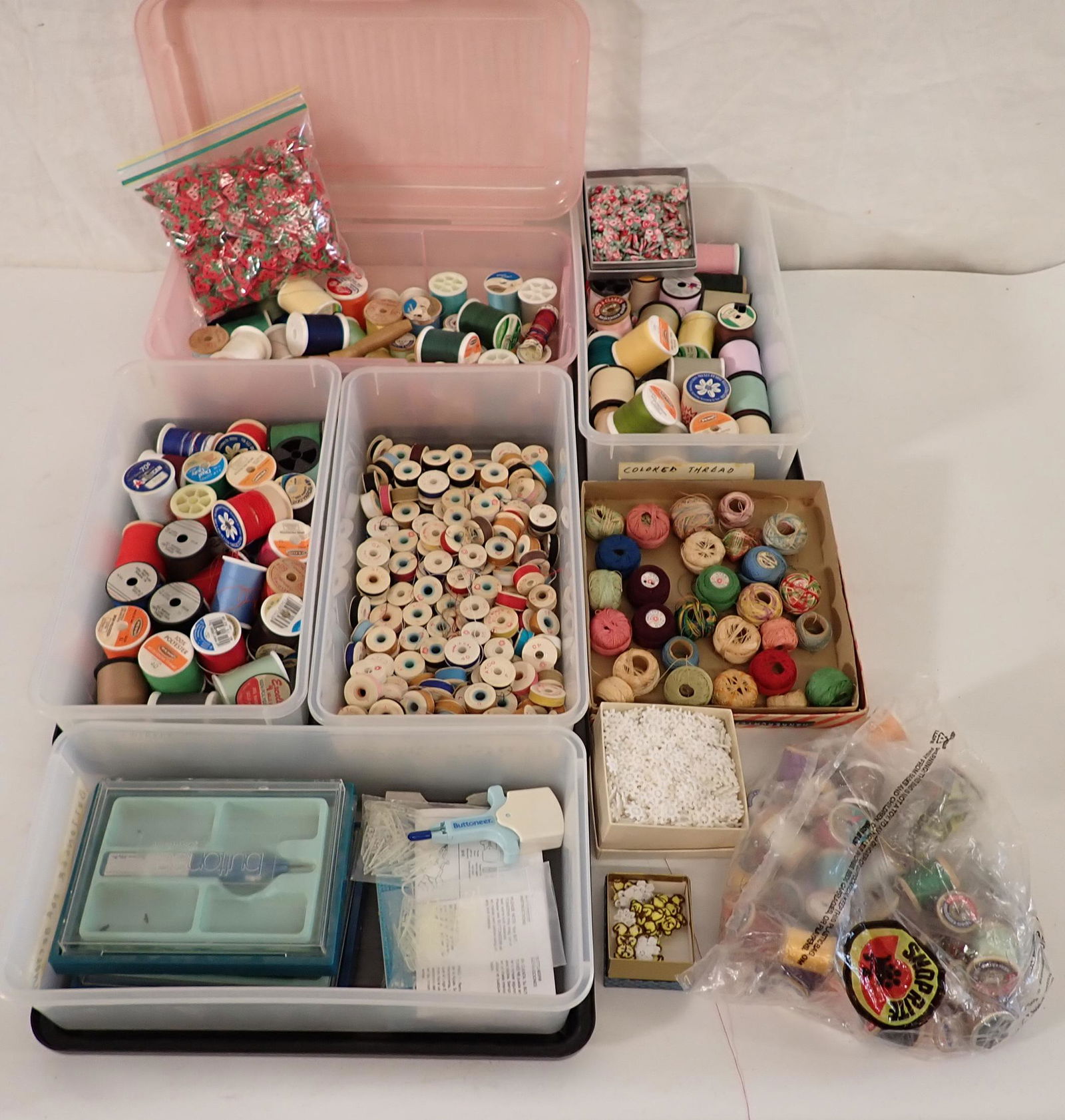 Thread Rose Buds Strawberries & Misc Sewing (1 of 8)