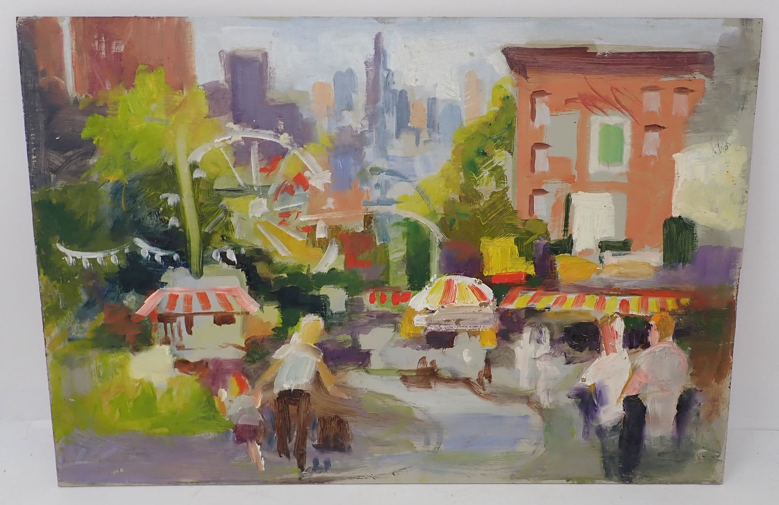 John Reilly Cityscape Fair Oil Painting (1 of 2)