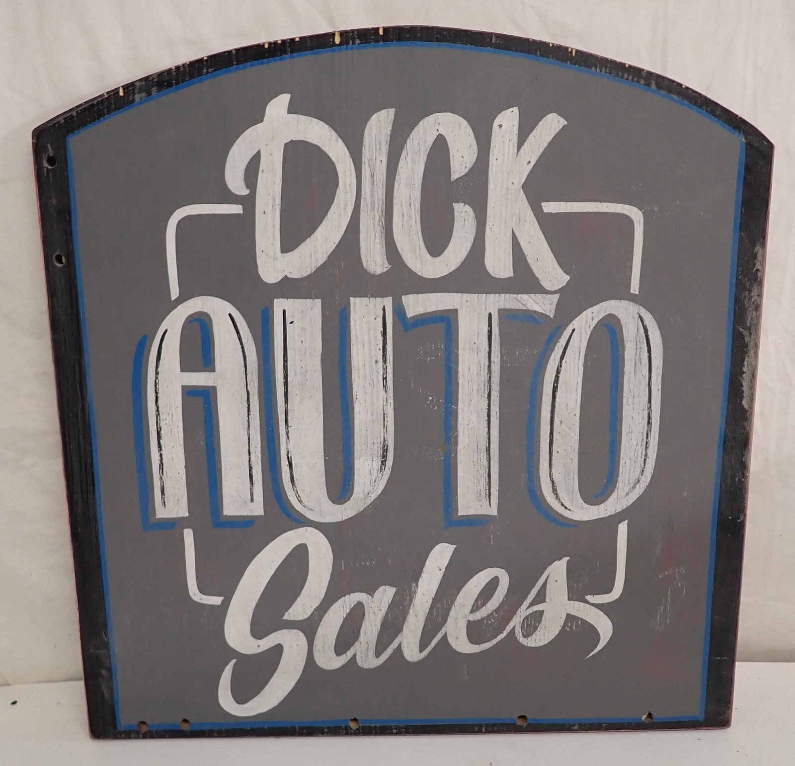 Hand Painted Dick Auto Sales Signs (1 of 2)