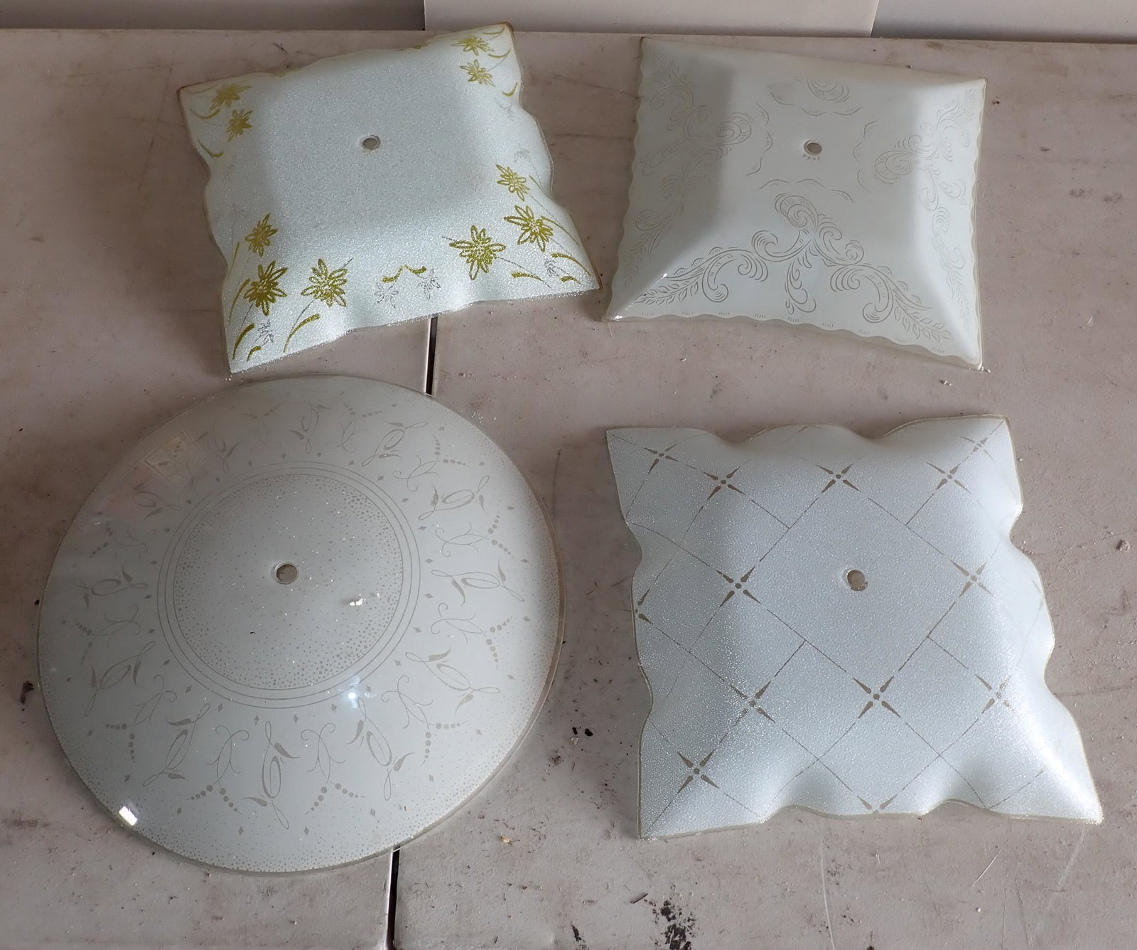 Vintage Ceiling Light Shades (1 of 3)