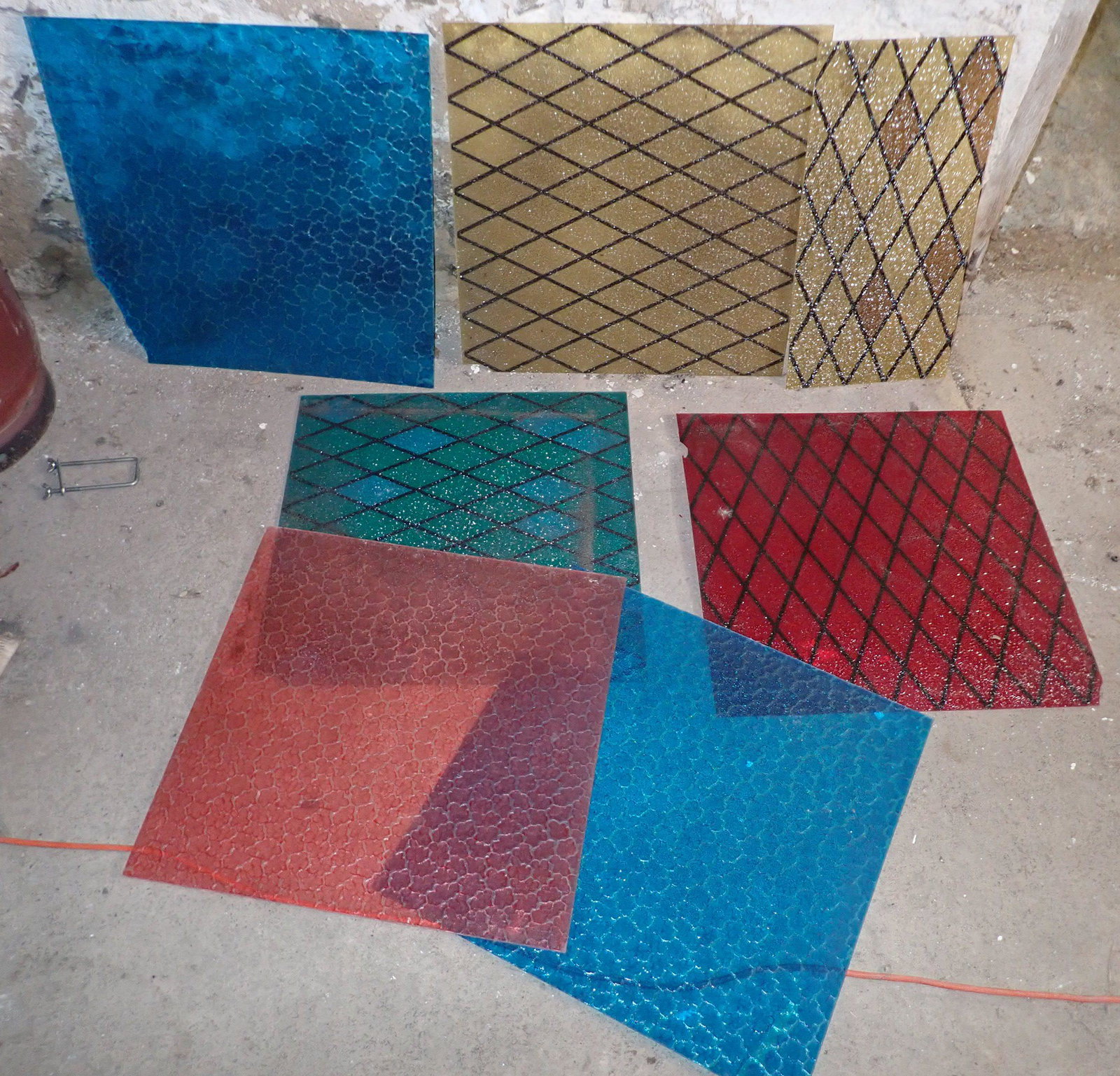 Vintage Plastic Light Panels (1 of 2)