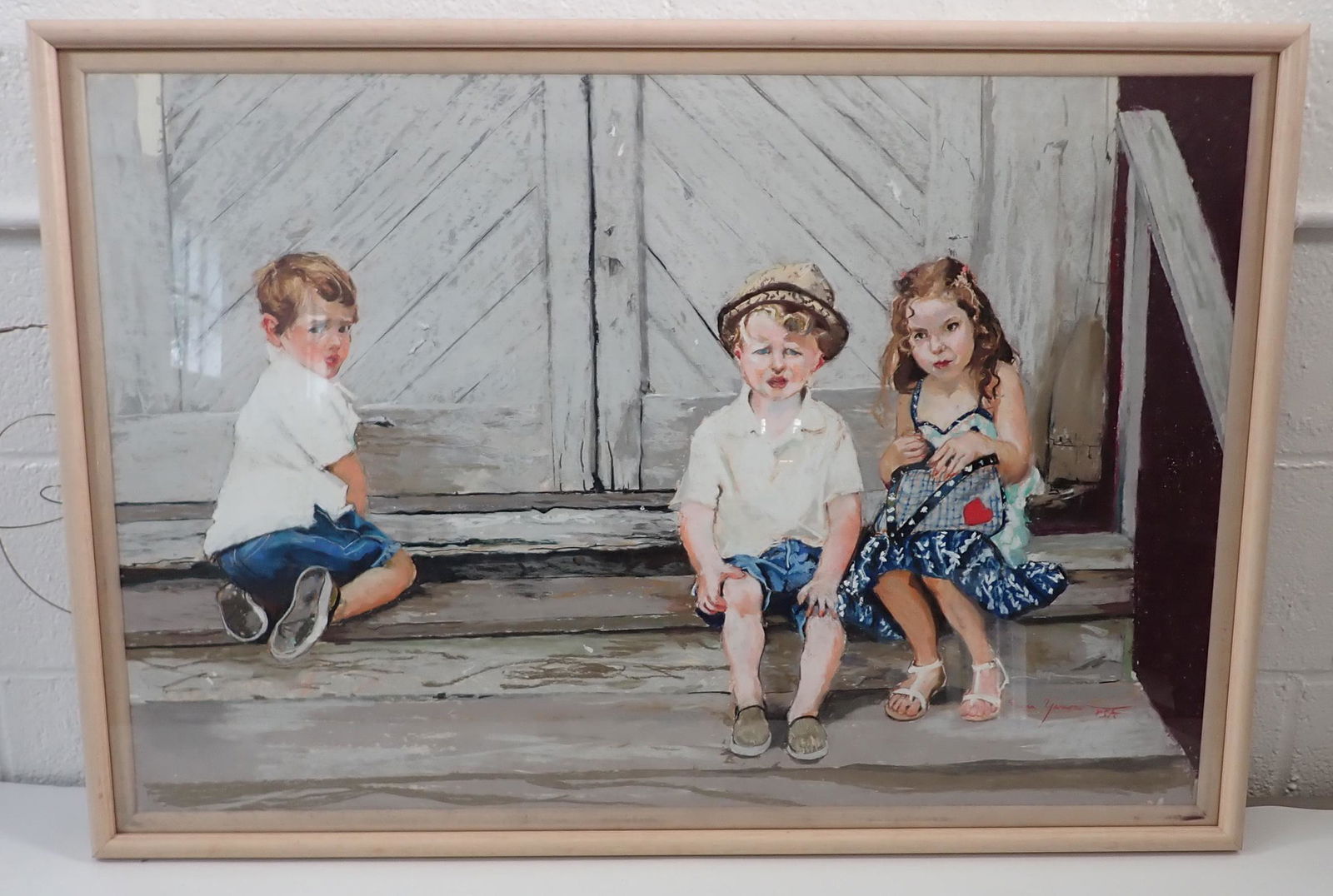 Rhoda Yanow Waiting At The Mill Pastel (1 of 4)