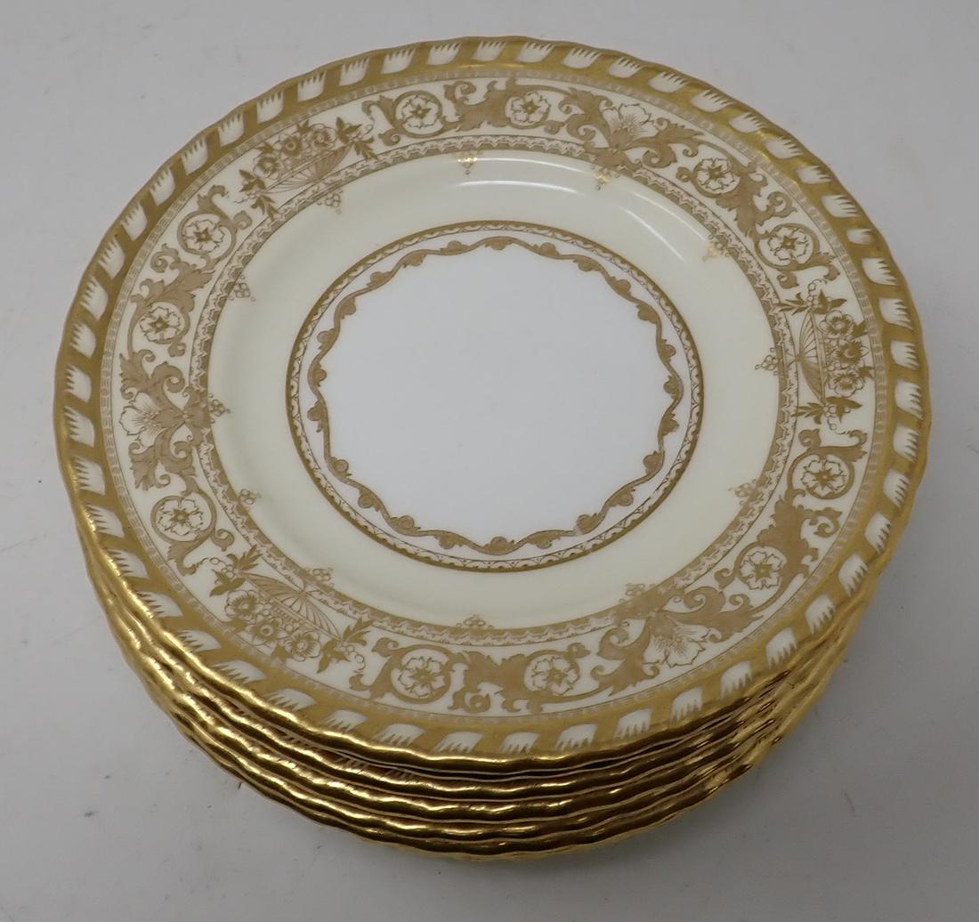 8 Mintons Tatman Plates: Apprx 6 1/4" in diameter.