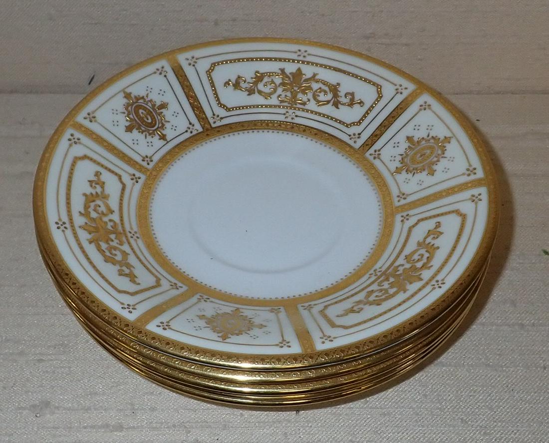 5 Minton Tiffany & Co Saucers: Apprx 6 1/4" in diameter.