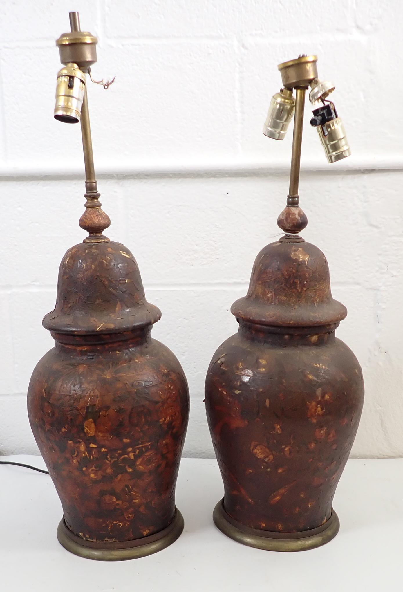 Decoupage Style Oriental Table Lamps (1 of 8)