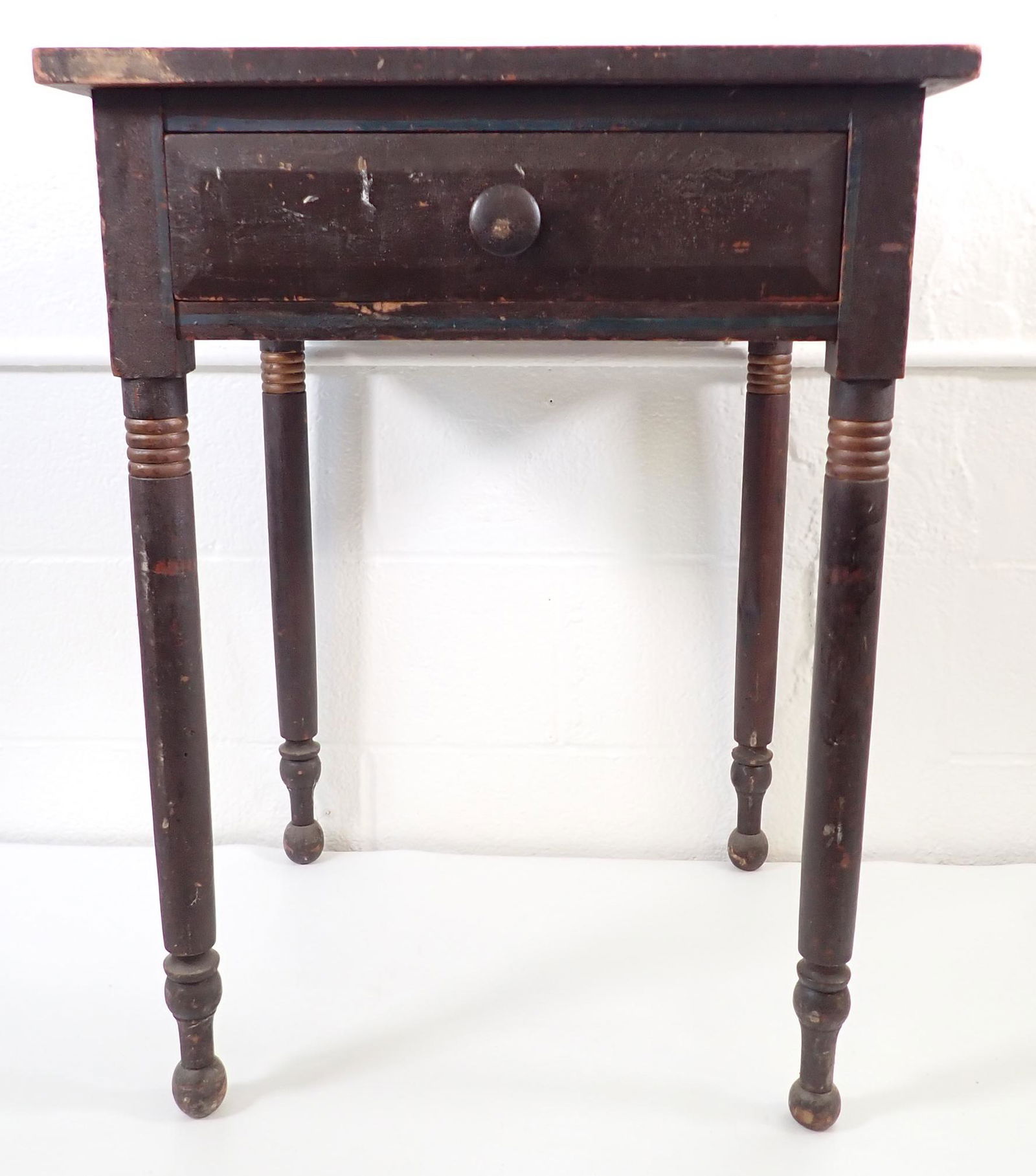 Paint Decorated One Drawer Stand (1 of 7)