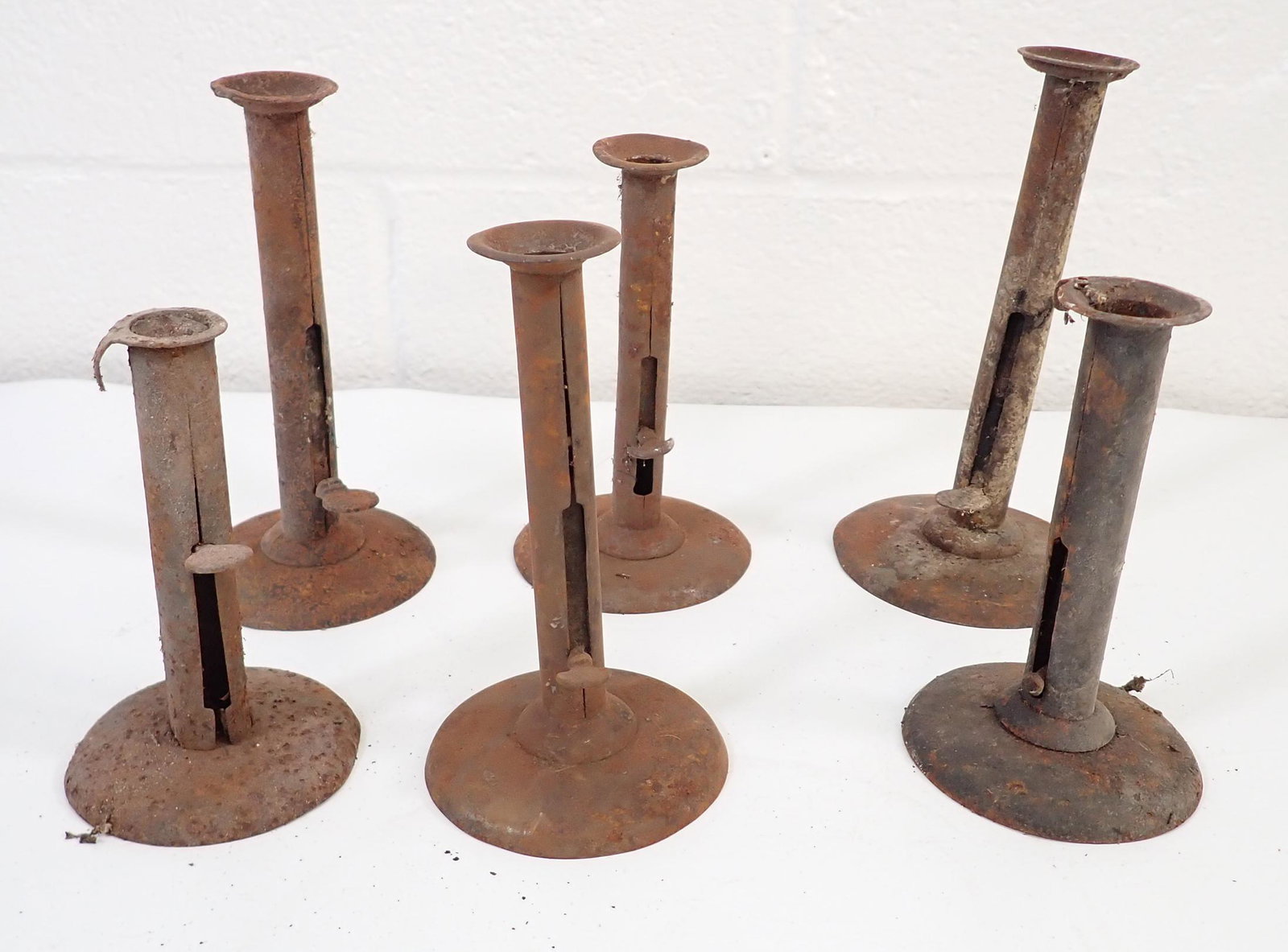 Early Hog Scraper Candlesticks (1 of 4)