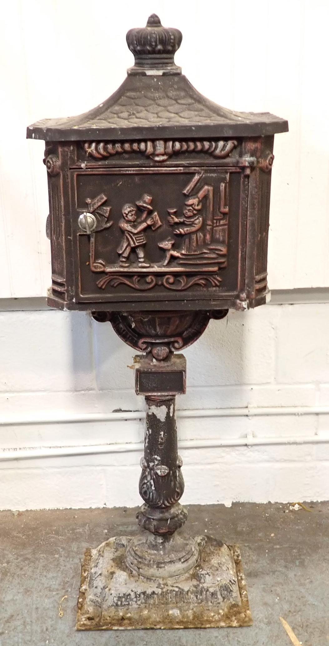 Cast Aluminum Free Standing Mailbox (1 of 7)