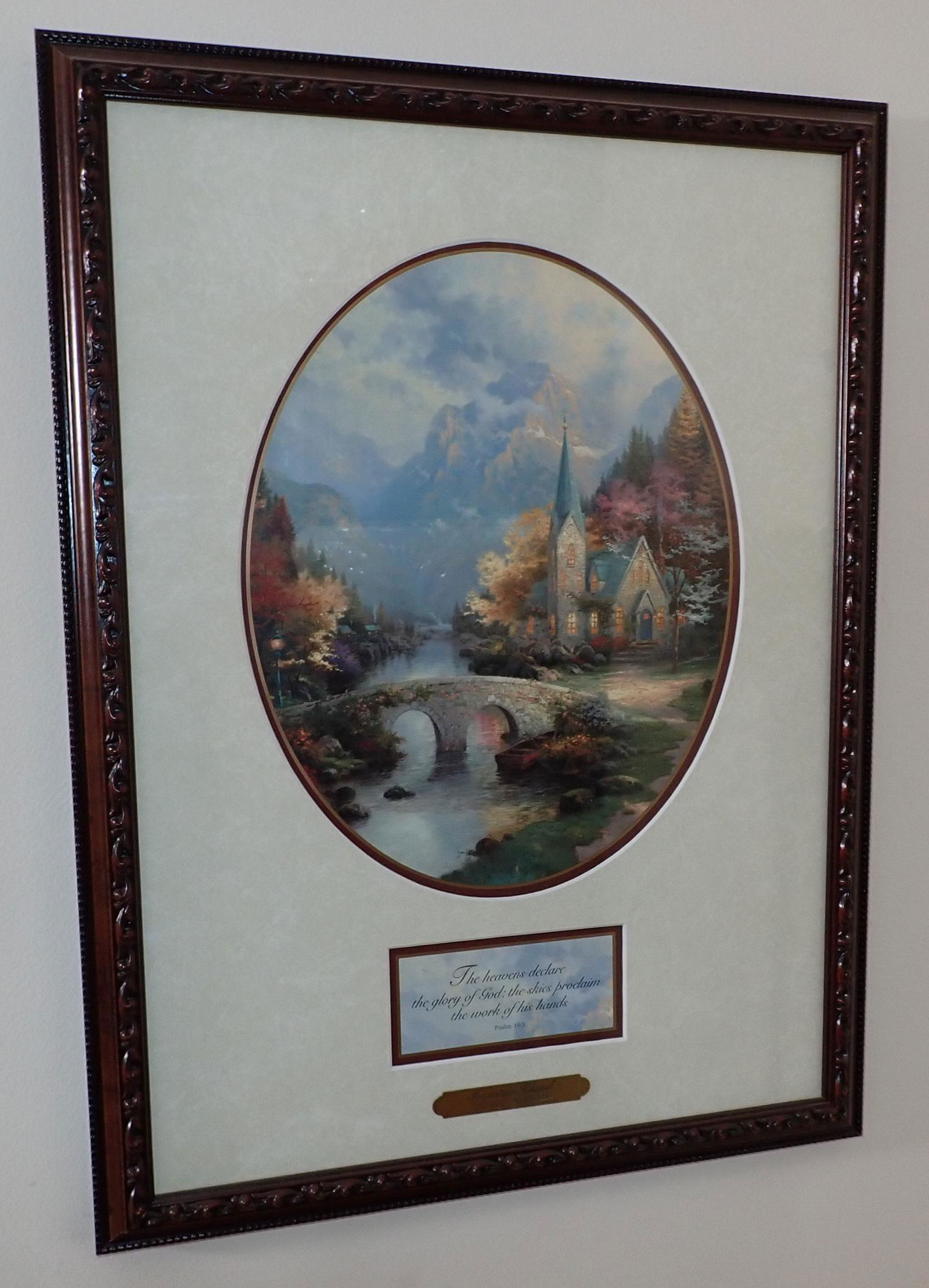 Thomas Kinkade Mountain Chapel Print (1 of 4)