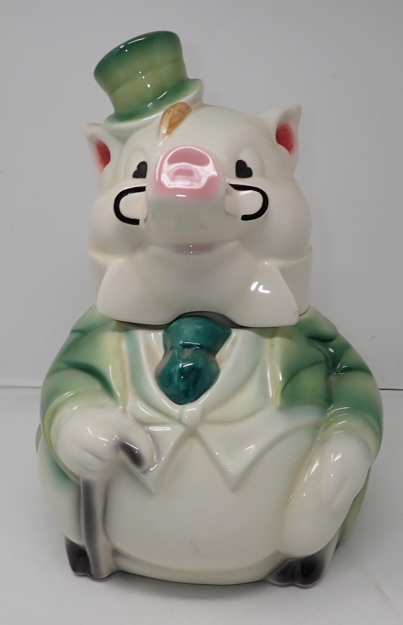 American Retro Pig Cookie Jar: Approx 12" tall