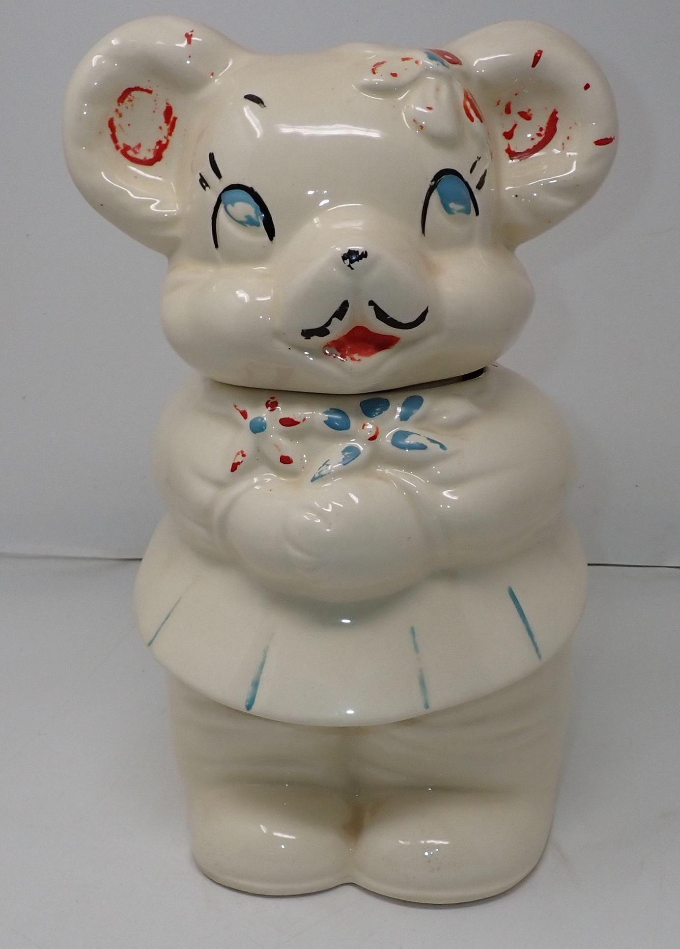 Turnabout Double Faced Cookie Jar: Approx 12" tall.