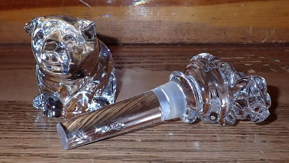 Waterford Crystal Pig Paperweight & Stopper (1 of 3)