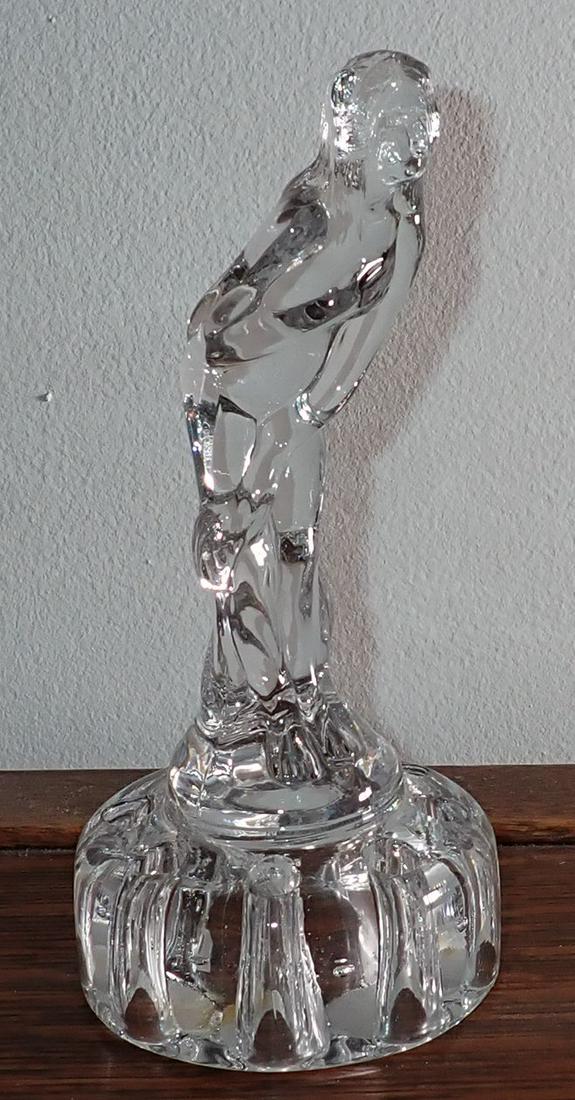 Figural Art Nouveau Style Flower Frog: Approx 6 3/4" tall