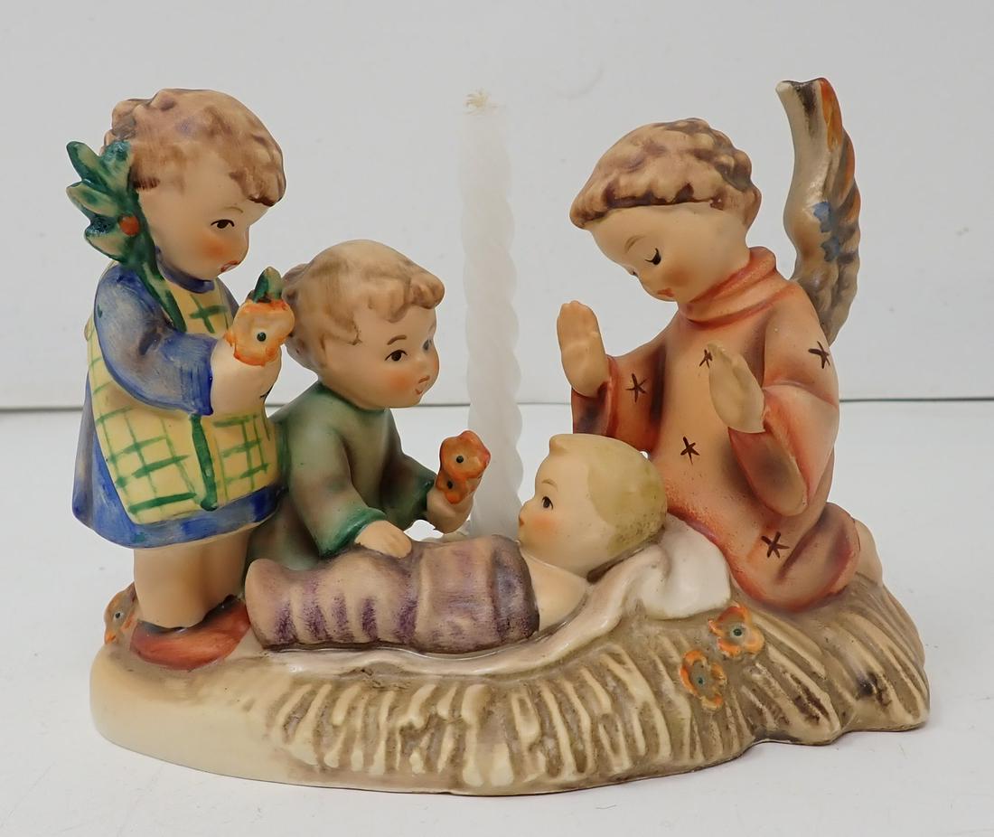 Goebel Hummel Silent Night Candle Holder: No. 54 , approx 3 1/2" tall