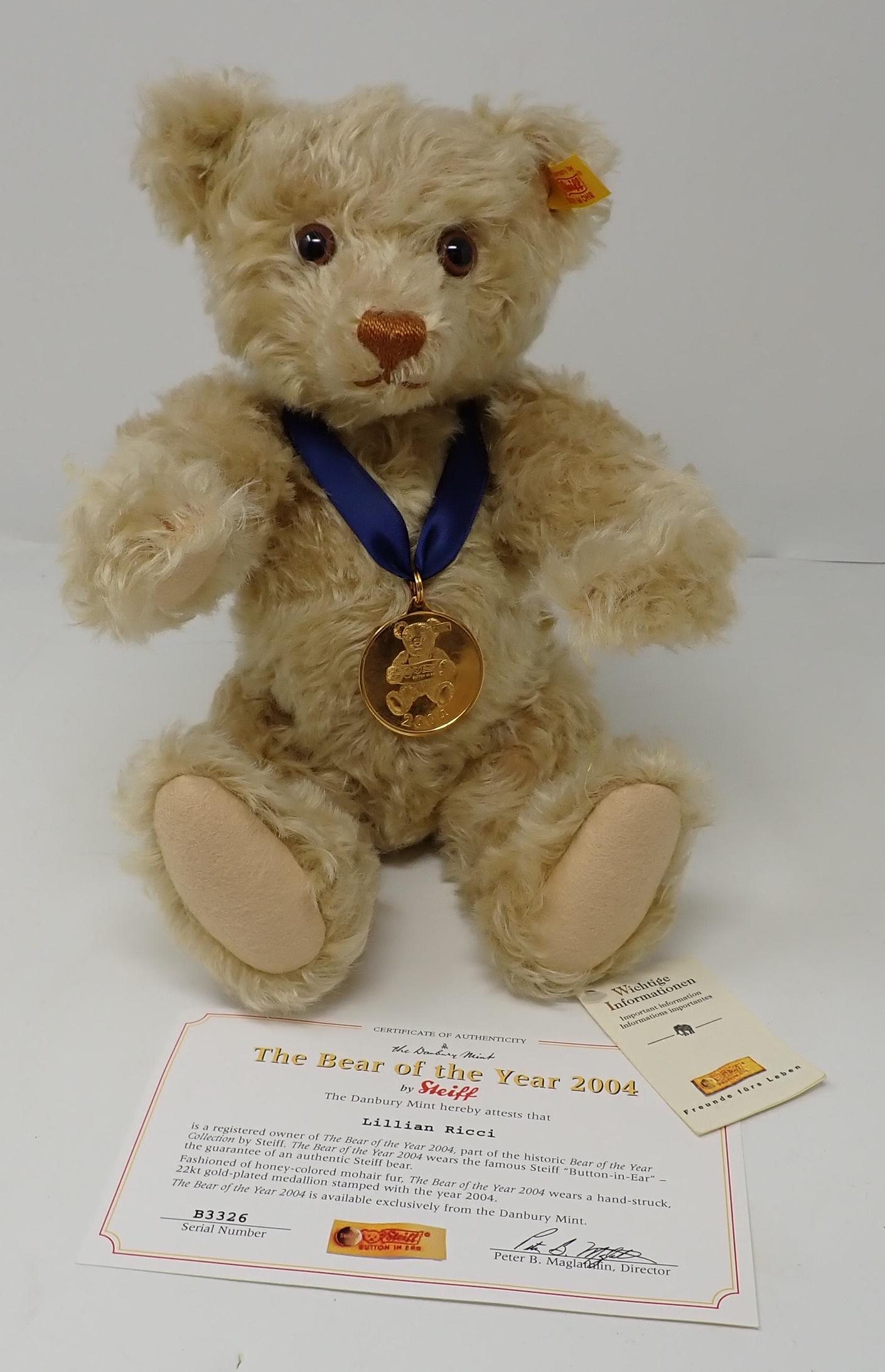 2004 Steiff Mohair Jointed Teddy Bear (1 of 4)