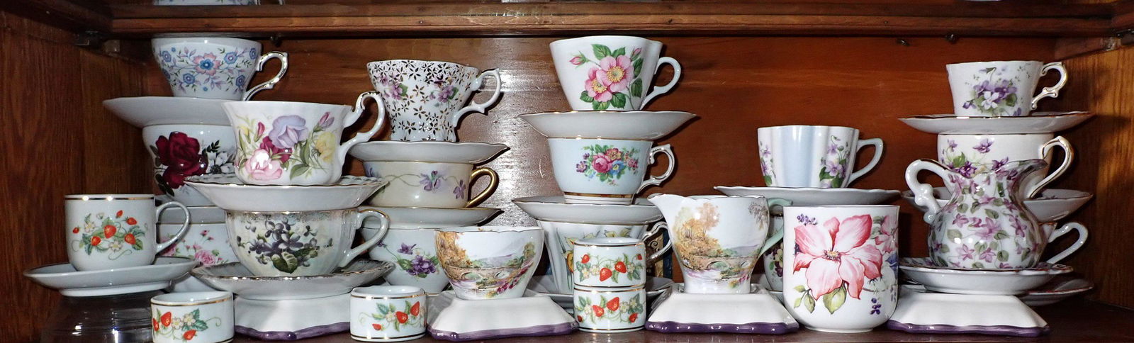 Cups & Saucers Royal Chintz & Misc (1 of 4)