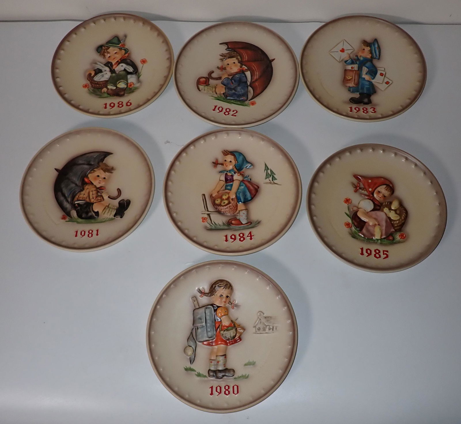 7 1980's Hummel Goebel Collector Plates (1 of 4)