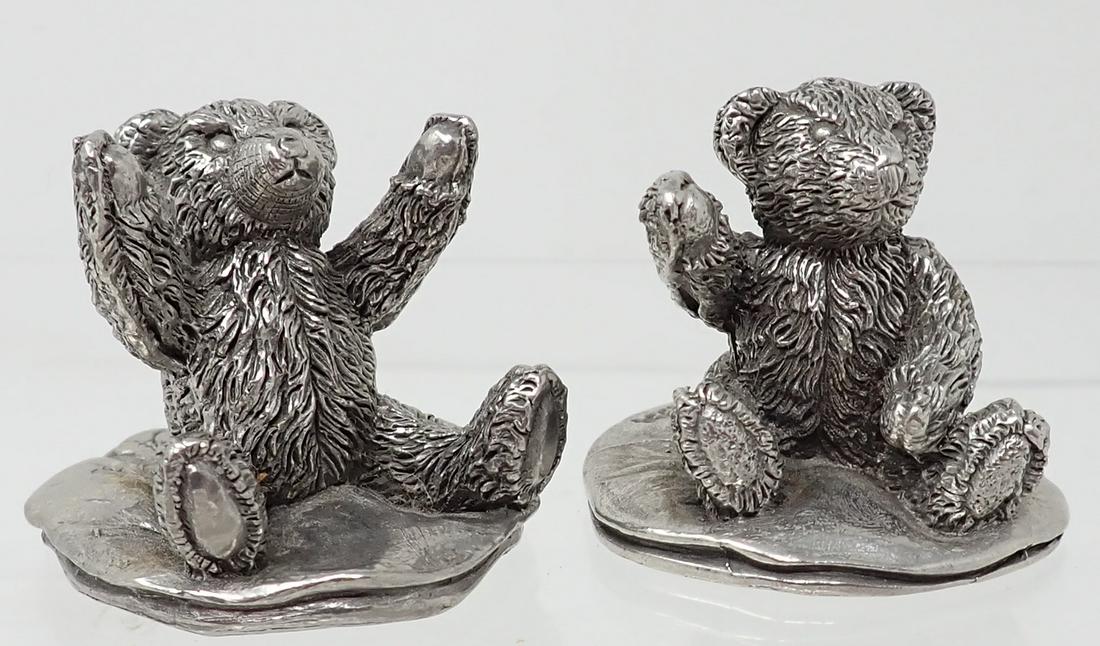 Royal Selangor Miniature Pewter Bears: Approx 1 1/4" tall
