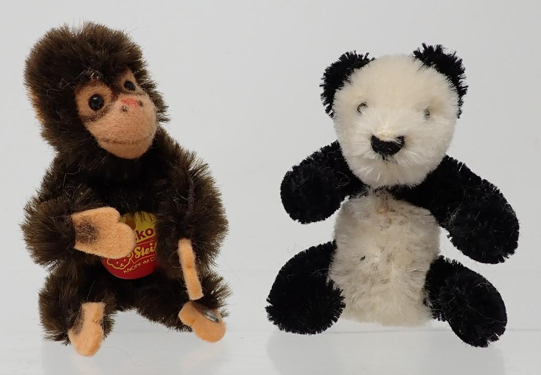 Steiff Panda Bear & Jocko Monkey (1 of 2)
