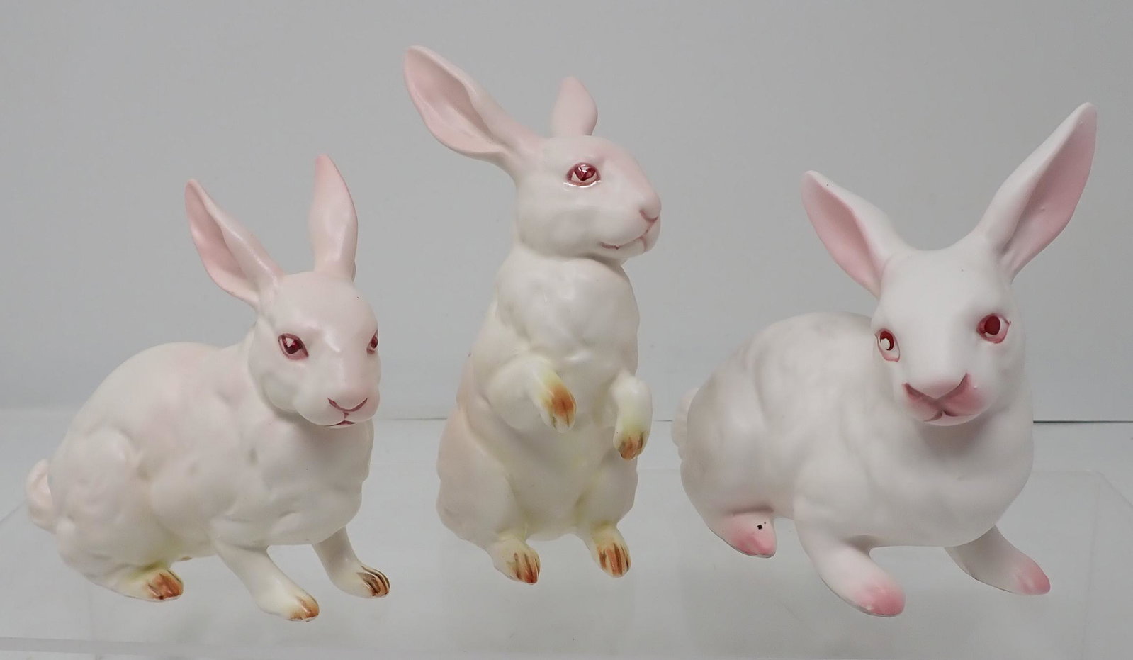 3 Napco Rabbits: Tallest is approx 4 1/2" tall