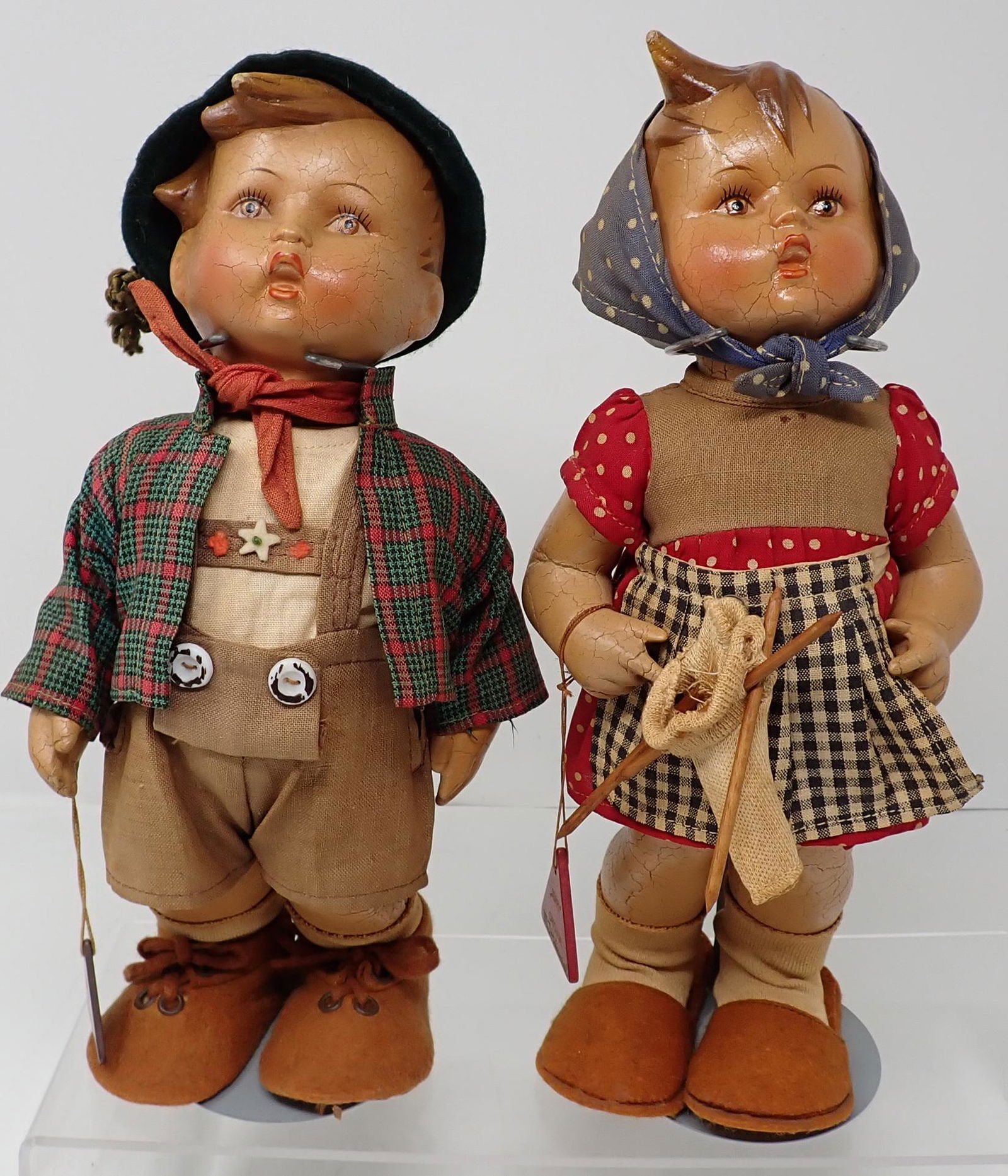 Goebel Hummel Dolls: Approx 11" tall