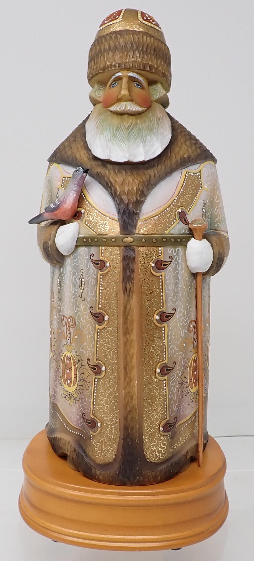 G. Debrekkt Gold Majestic Musical Santa: Apprx 10 3/4" tall
