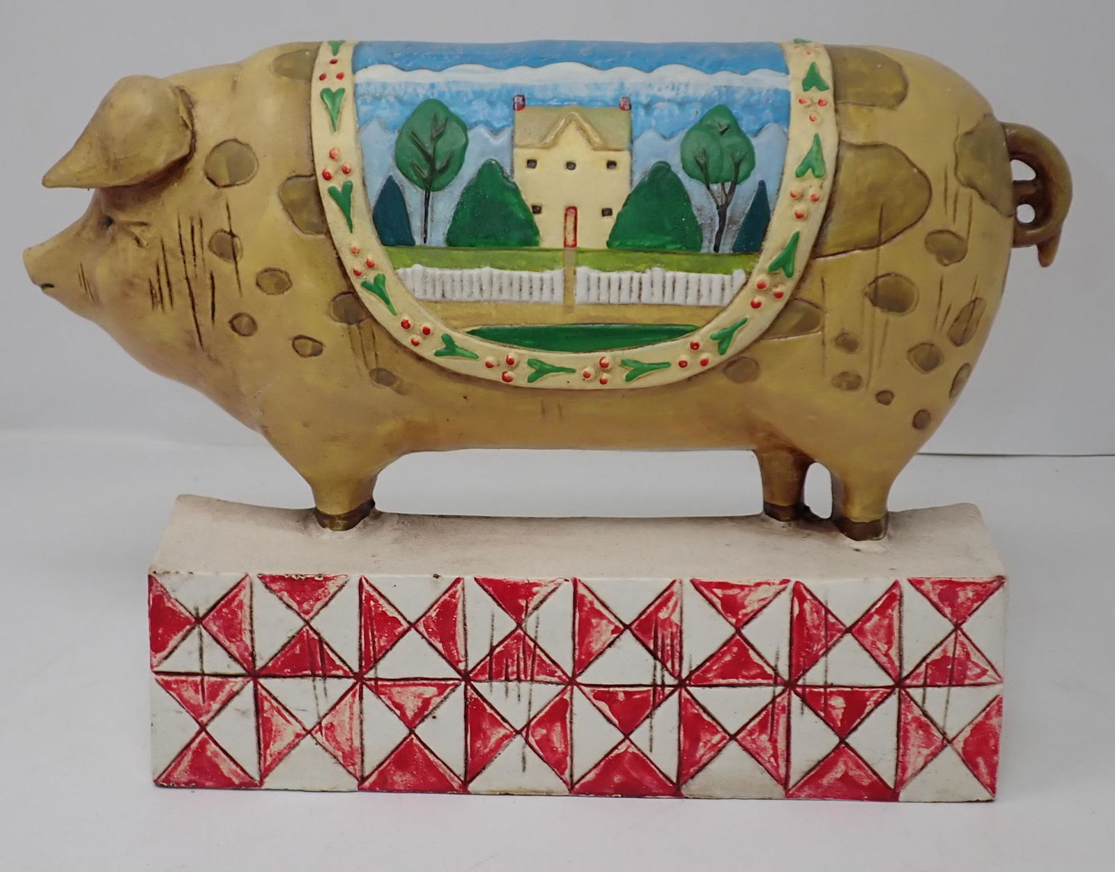 Cast Iron Pig Doorstop (1 of 2)