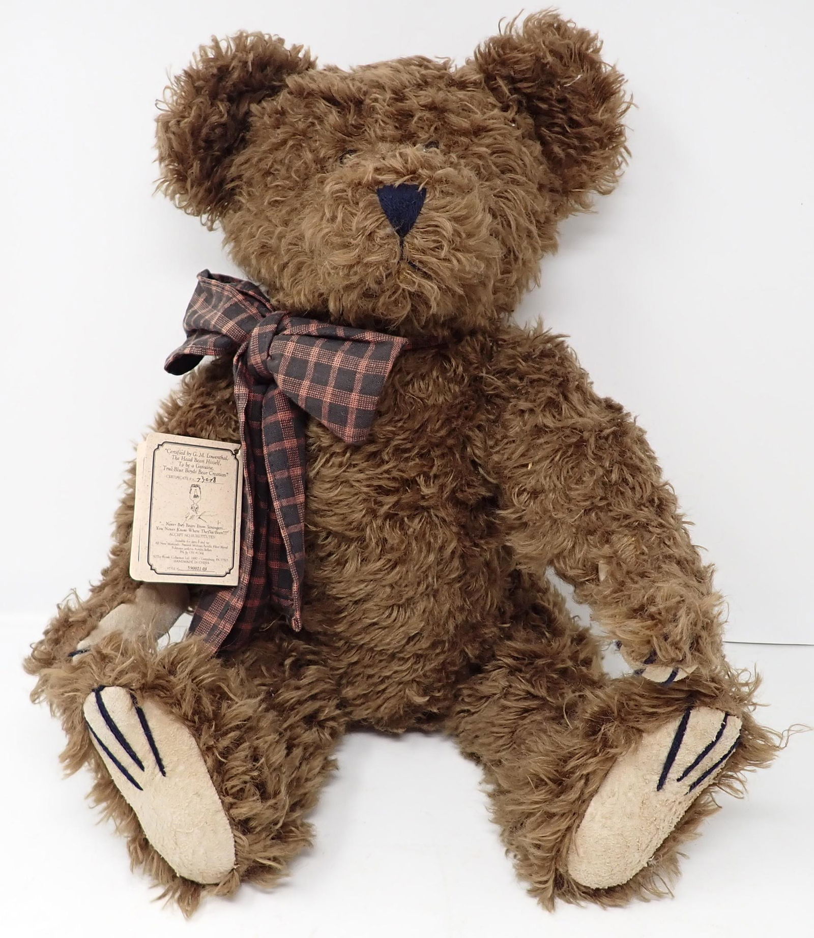 Boyd's Jointed Mohair Teddy Bear (1 of 2)