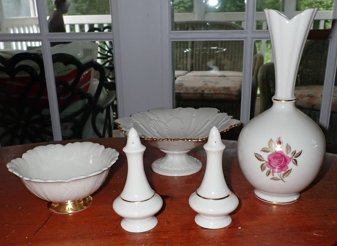 Lenox Vase Candy Dishes Salt & Pepper Shakers (1 of 3)