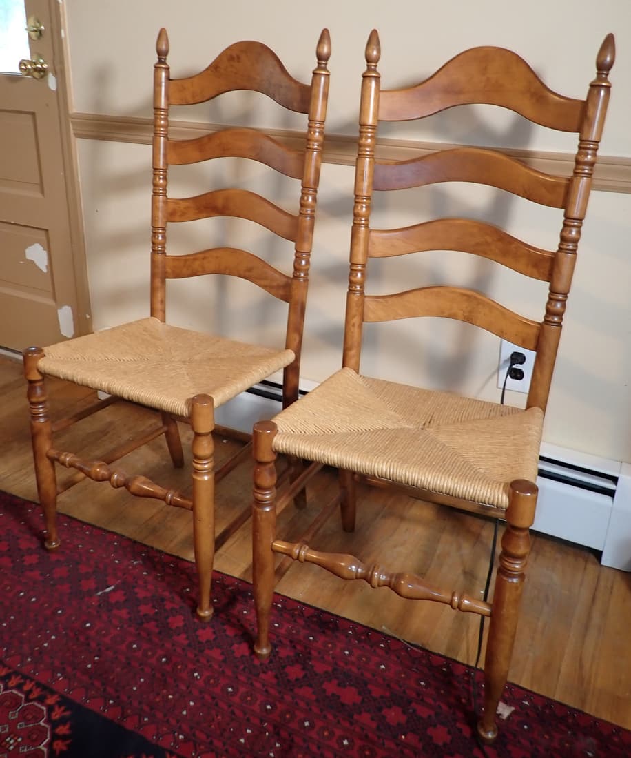 Set of 4 Ladderback Chairs (1 of 5)