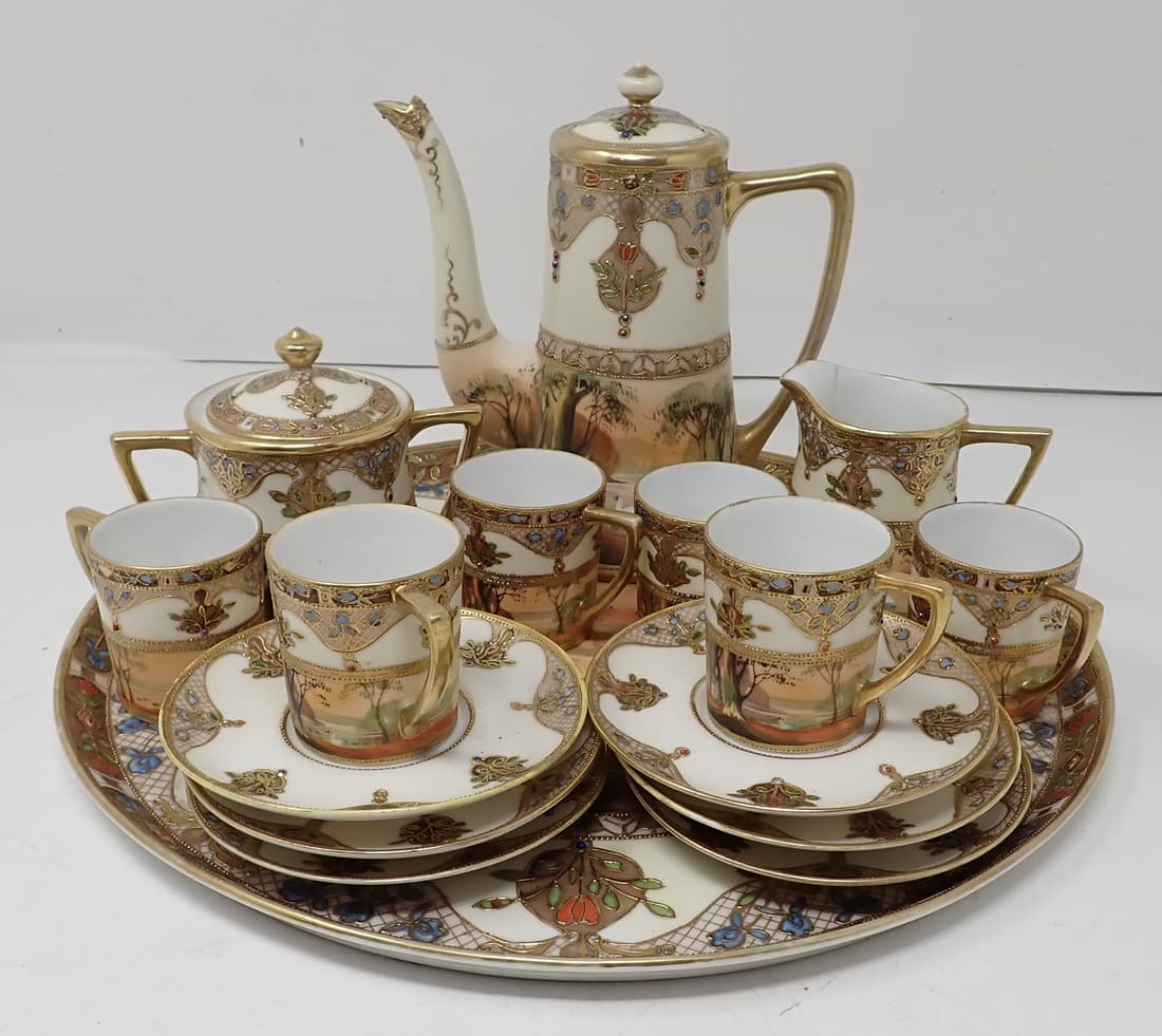 Hand Painted Nippon Tea Set (1 of 8)