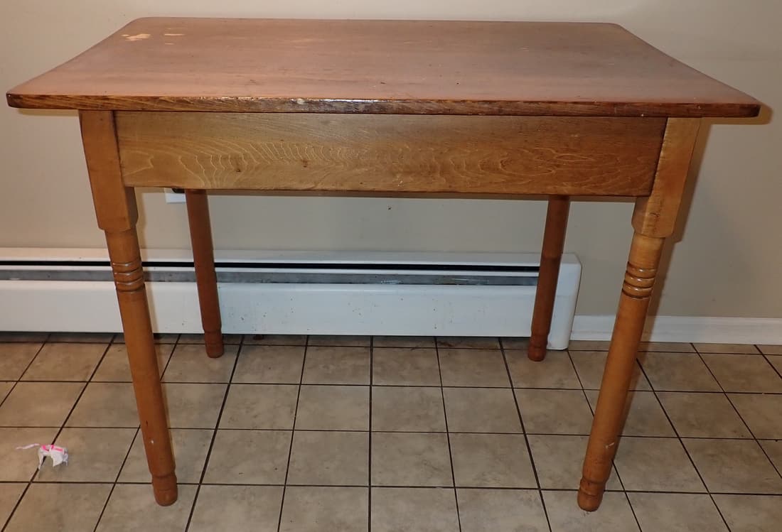 Farm Table: Approx 24" x 36" x 28 1/2" tall. NO SHIPPING