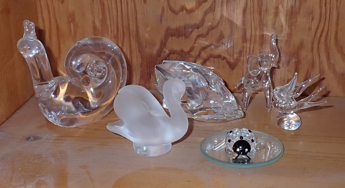 Steuben Snail & Misc Glass Figurines (1 of 2)