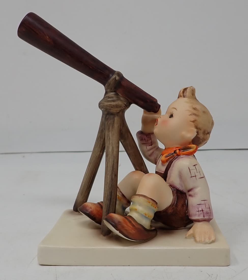 Star Gazer Hummel Boy w/ Telescope: Approx 5" tall