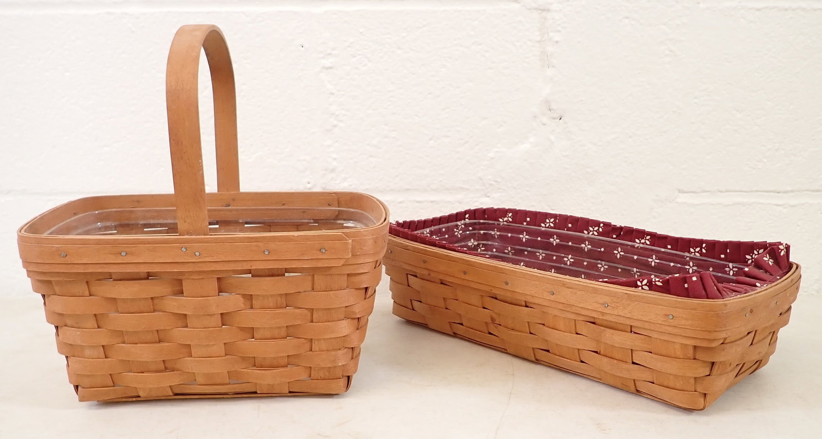 2 Longaberger Baskets w/ Bread Brick (1 of 4)