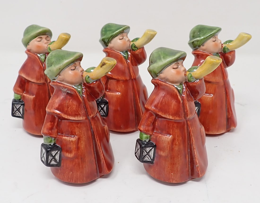 5 Goebel Holiday Figurines: Approx 3 1/2" tall