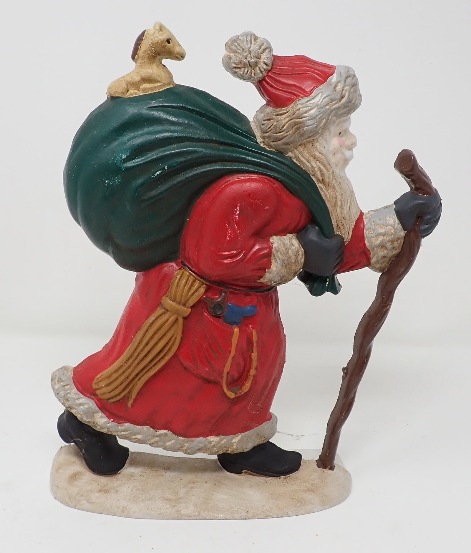 Cast Iron Santa Doorstop: Approx 10" tall