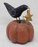 Decorator Crow on Pumpkin