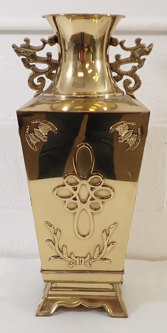 Asian Brass Vase (1 of 6)