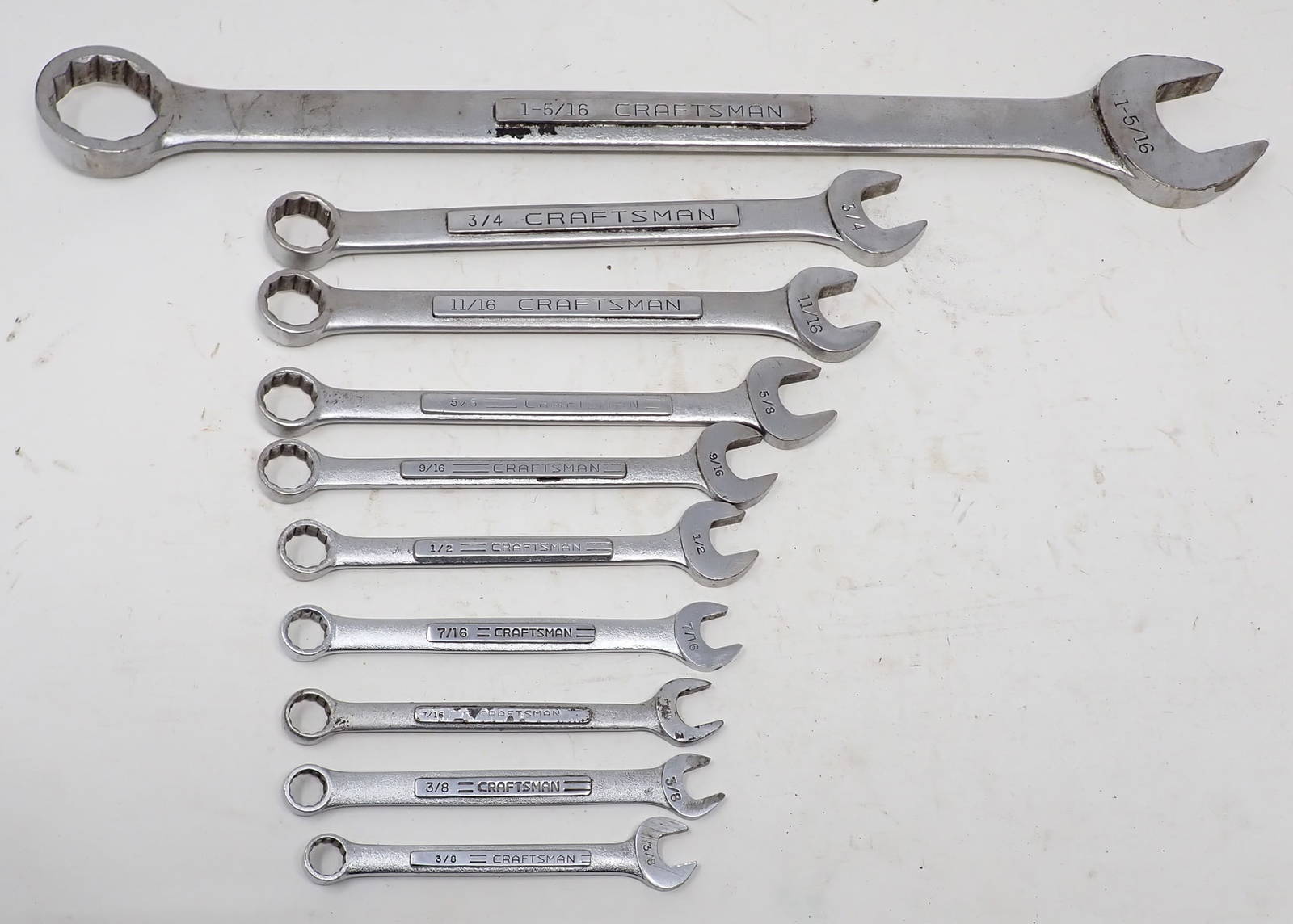 Craftsman Combination Wrenches Auction