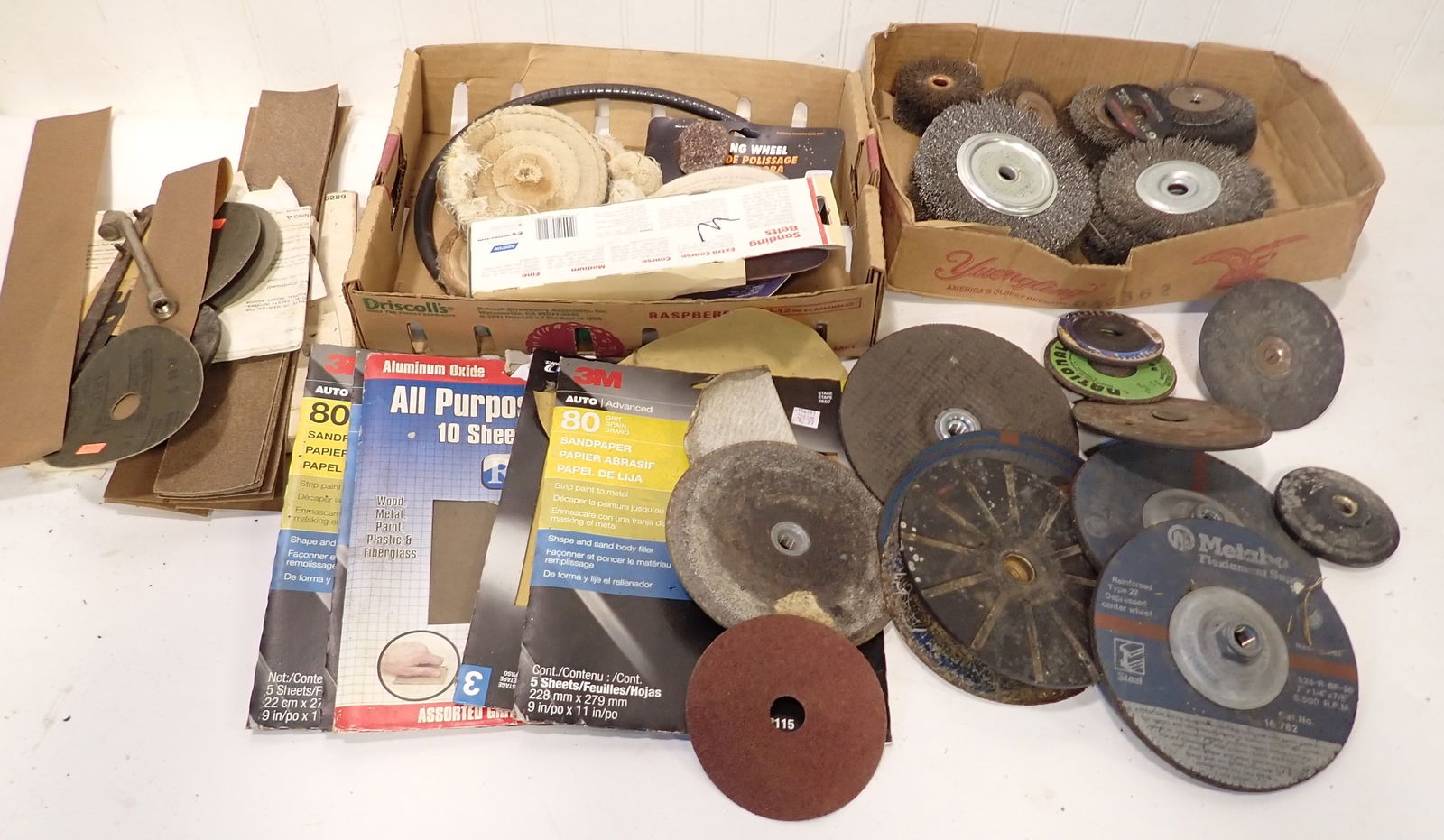 Sand Paper Grinder Wheels Wire Wheels Auction